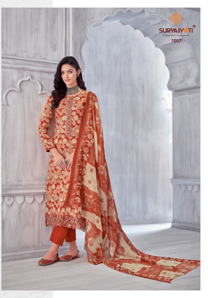 Kia Vol 1 Suryajyoti Lawn Cotton Pant Style Suits Wholesale Price