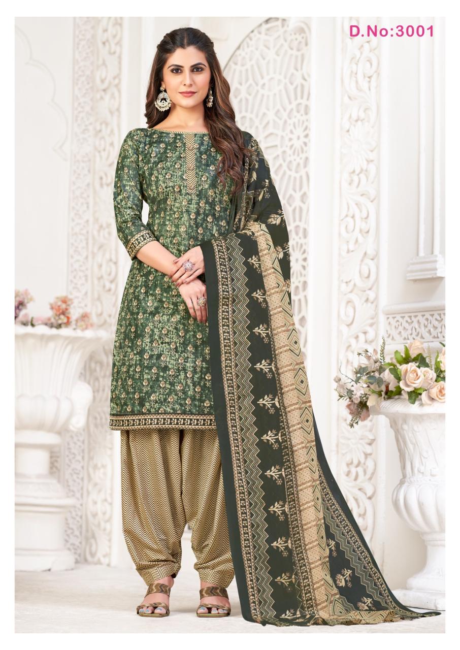 Kia Vol 3 Kcf Readymade Cotton Patiyala Suits Manufacturer