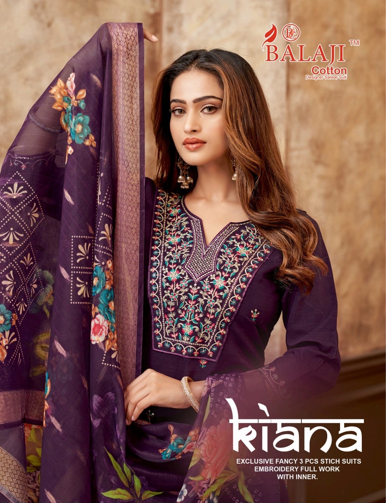 Kiana Balaji Vertican Readymade Pant Style Suits Supplier India