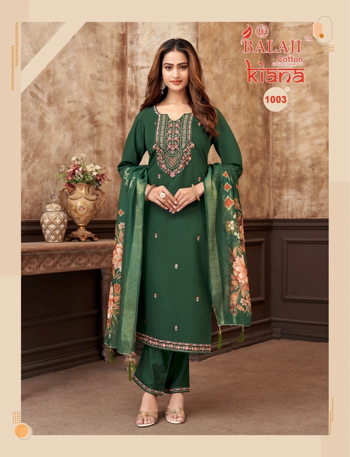 Kiana Balaji Vertican Readymade Pant Style Suits Supplier India