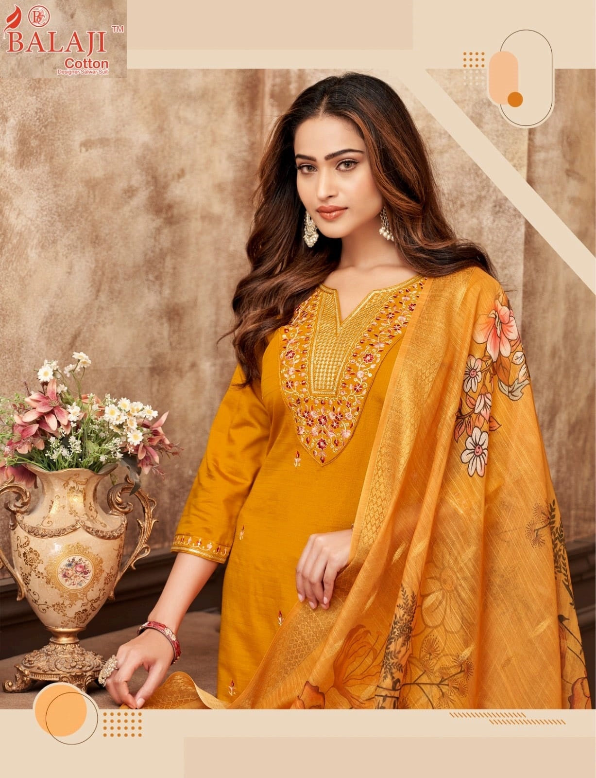 Kiana Balaji Vertican Readymade Pant Style Suits Supplier India