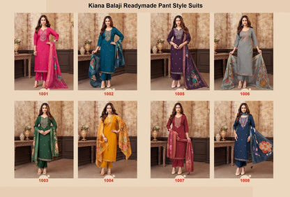 Kiana Balaji Vertican Readymade Pant Style Suits Supplier India