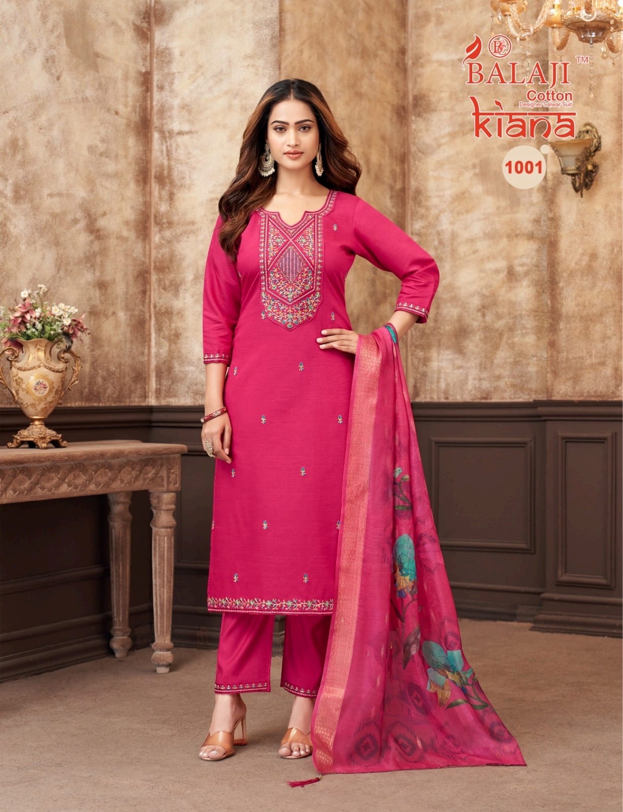 Kiana Balaji Vertican Readymade Pant Style Suits Supplier India
