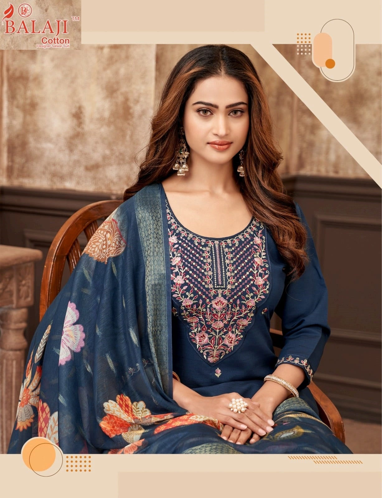 Kiana Balaji Vertican Readymade Pant Style Suits Supplier India