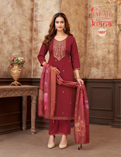 Kiana Balaji Vertican Readymade Pant Style Suits Supplier India