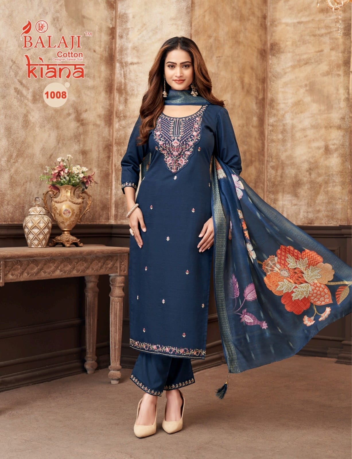 Kiana Balaji Vertican Readymade Pant Style Suits Supplier India