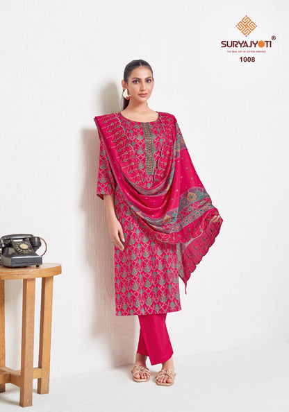 Kiana Vol 1 Suryajyoti Jaam Satin Pant Style Suits Exporter Ahmedabad