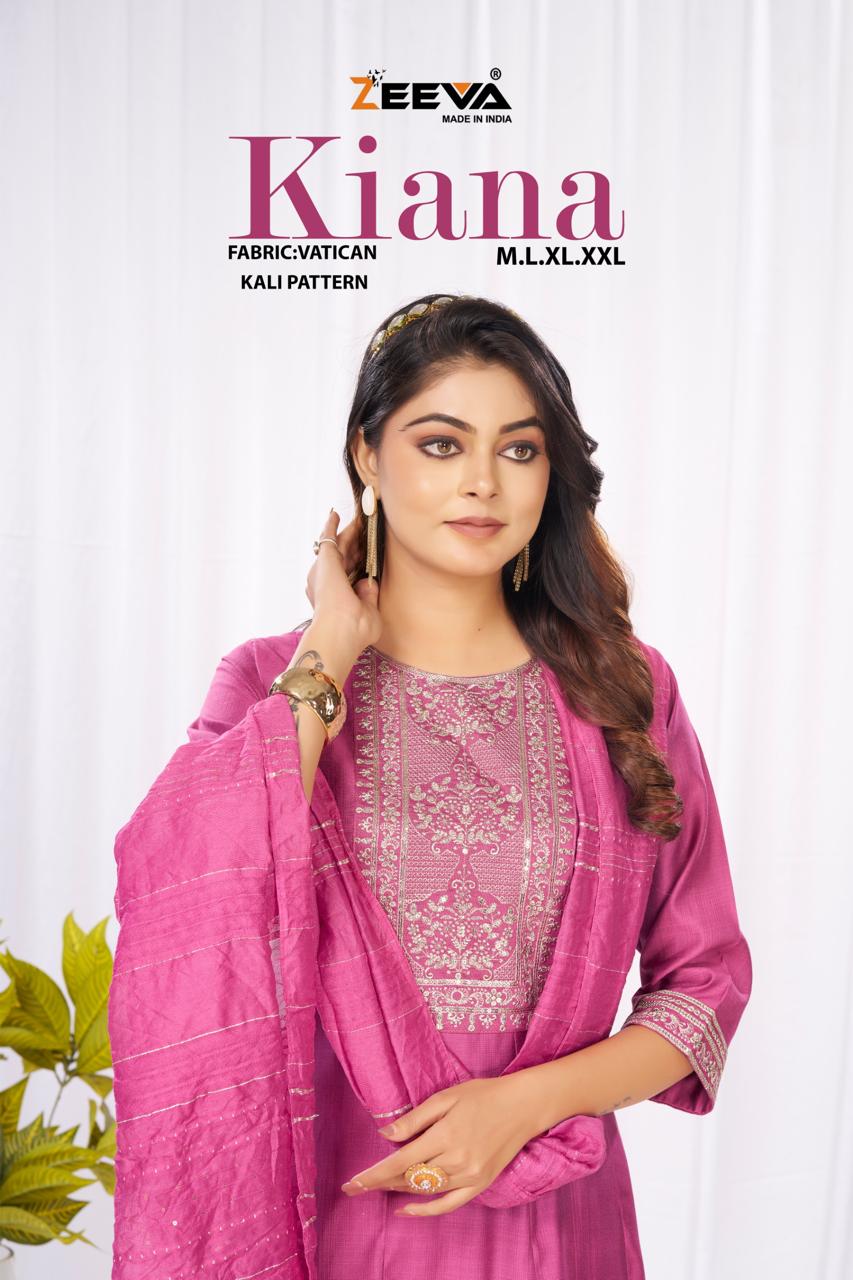 Kiana Zeeva Vatican Readymade Anarkali Suits Wholesale Price