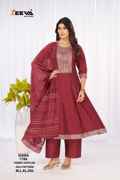 Kiana Zeeva Vatican Readymade Anarkali Suits Wholesale Price