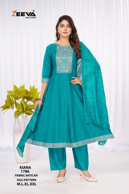 Kiana Zeeva Vatican Readymade Anarkali Suits Wholesale Price