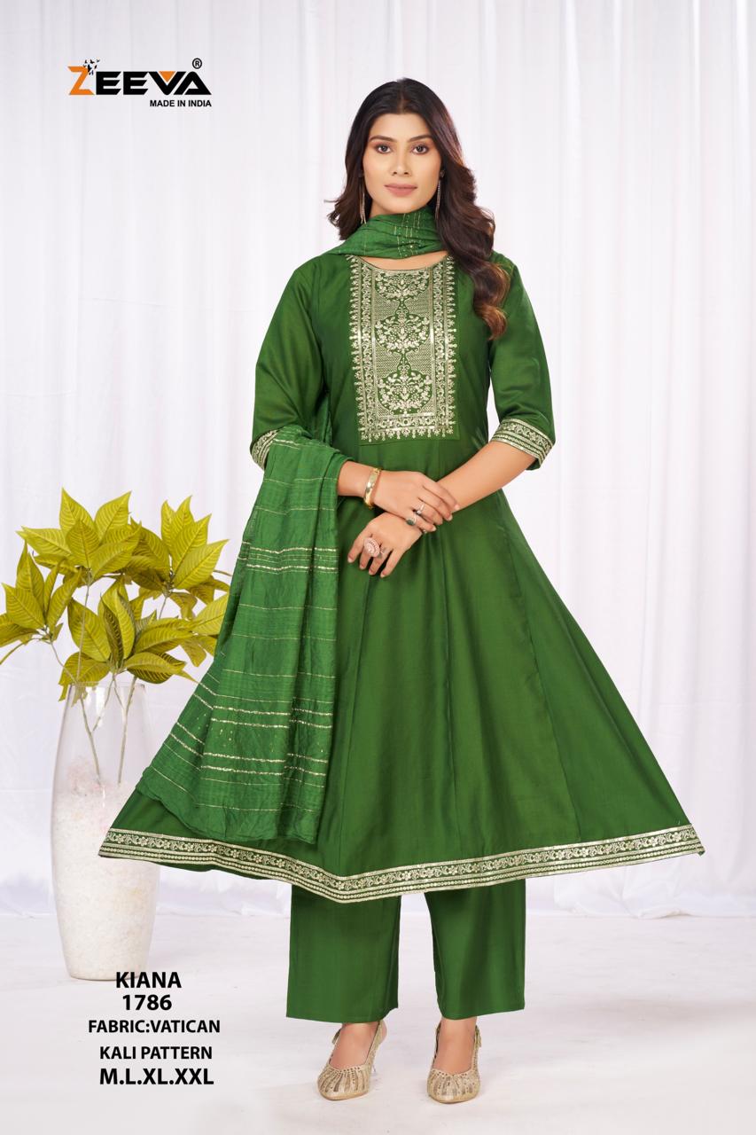 Kiana Zeeva Vatican Readymade Anarkali Suits Wholesale Price