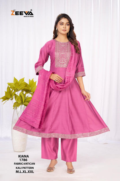 Kiana Zeeva Vatican Readymade Anarkali Suits Wholesale Price