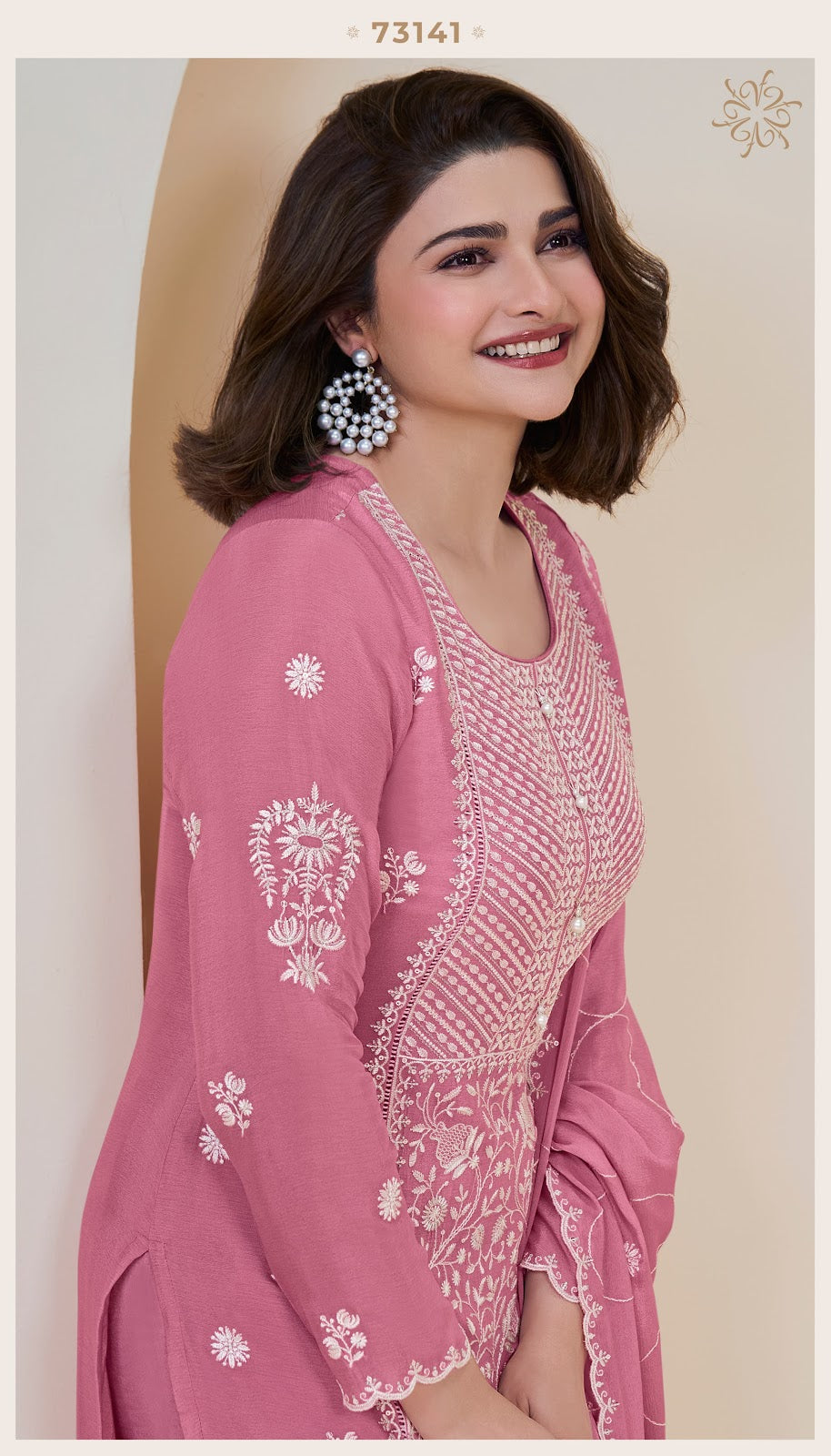 Kiara Kuleesh Vinay Fashion Llp Chinon Pant Style Suits Supplier Ahmedabad