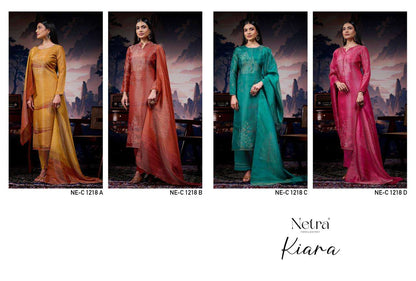 Kiara Netra Gadwal Silk Pant Style Suits Manufacturer Gujarat
