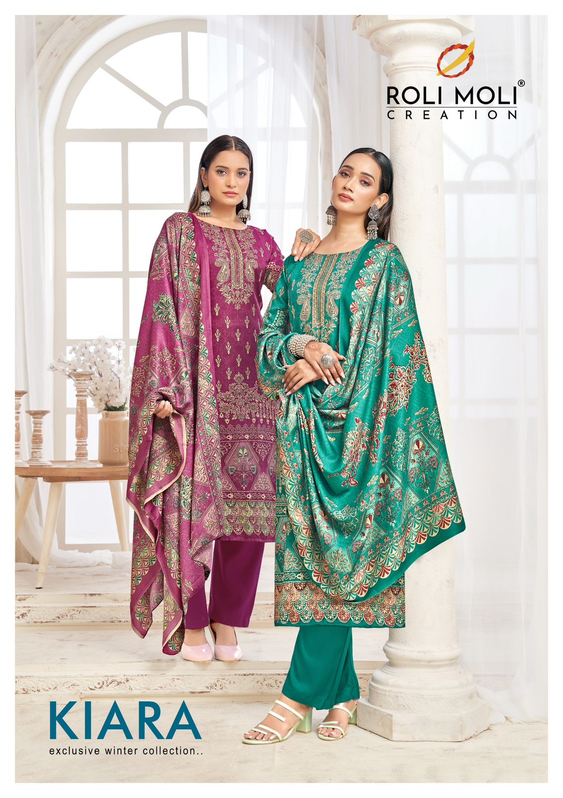 Kiara Roli Moli Pashmina Suits Exporter India