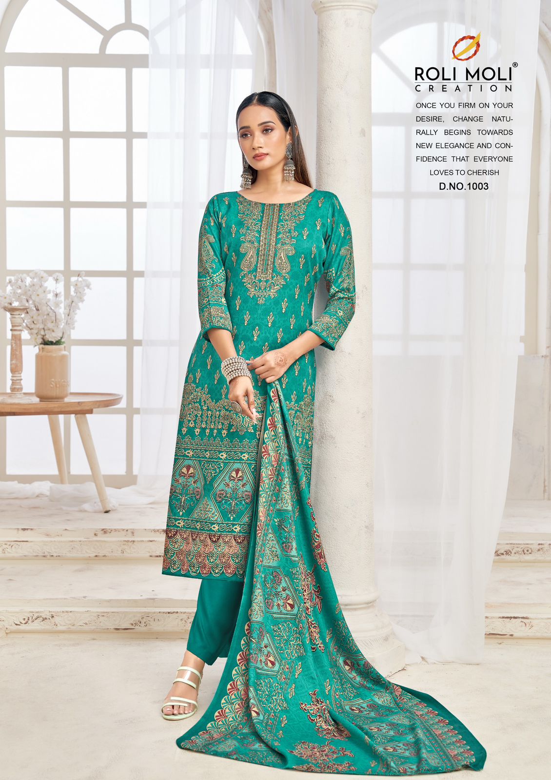 Kiara Roli Moli Pashmina Suits Exporter India