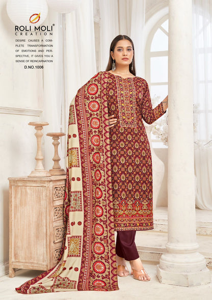 Kiara Roli Moli Pashmina Suits Exporter India