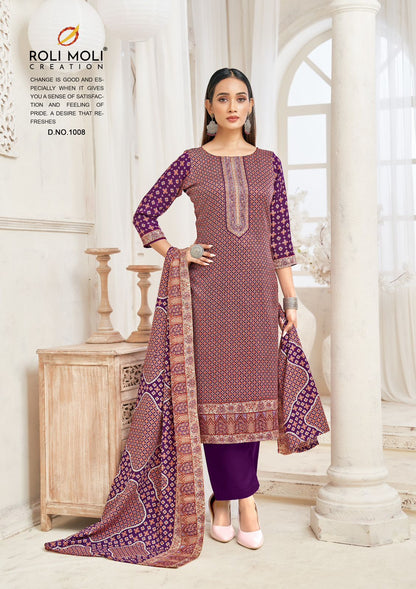 Kiara Roli Moli Pashmina Suits Exporter India