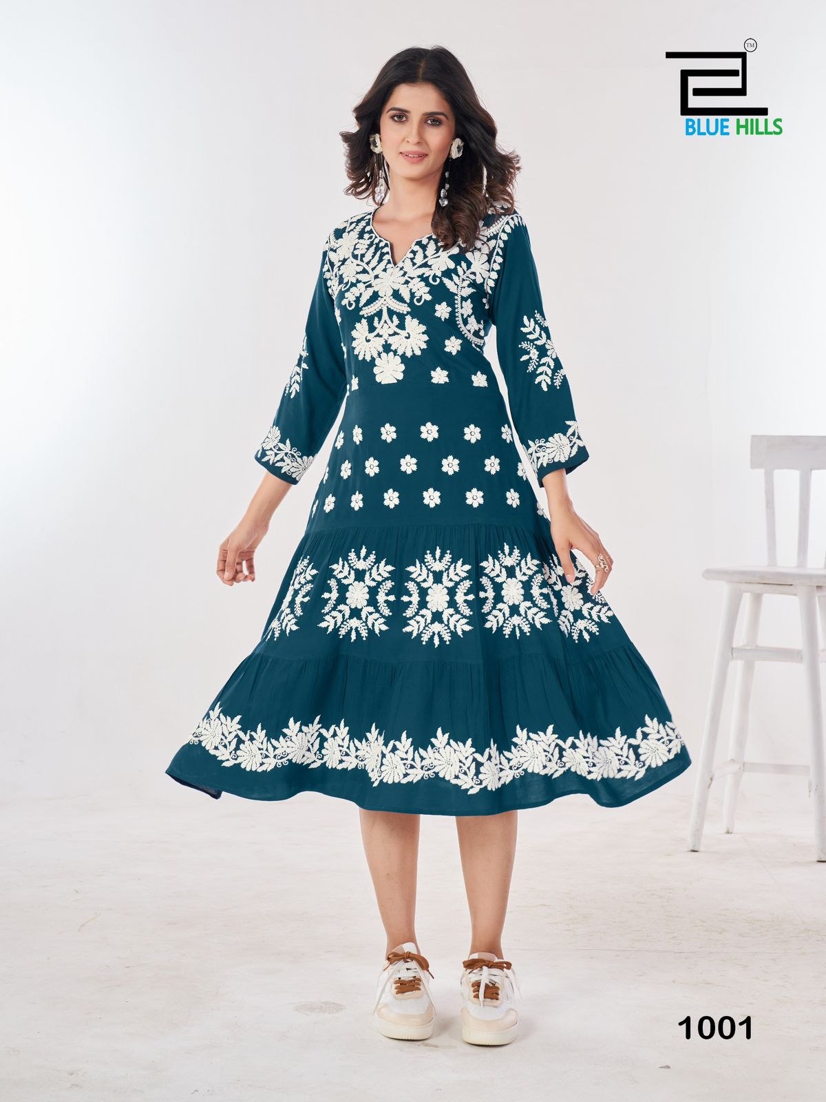 Kiara Vol 10 Blue Hills Rayon 14Kg One Piece Wholesale Rate