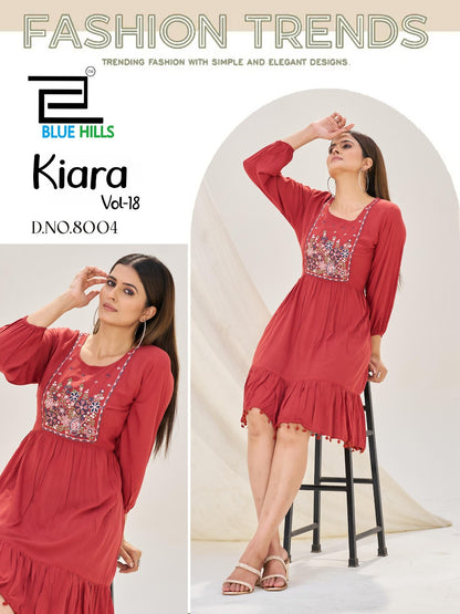 Kiara Vol 18 Blue Hills One Piece Dress Supplier Ahmedabad