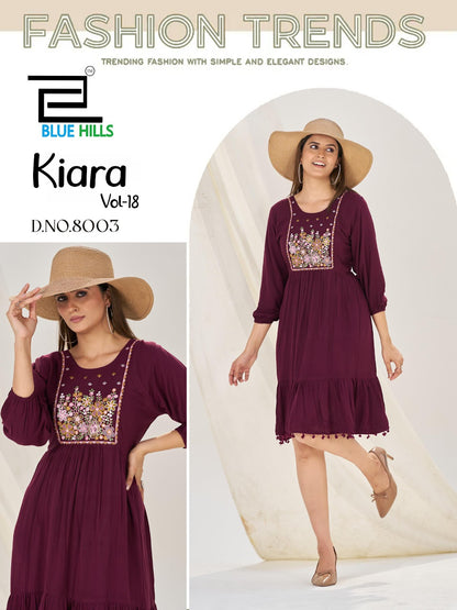 Kiara Vol 18 Blue Hills One Piece Dress Supplier Ahmedabad