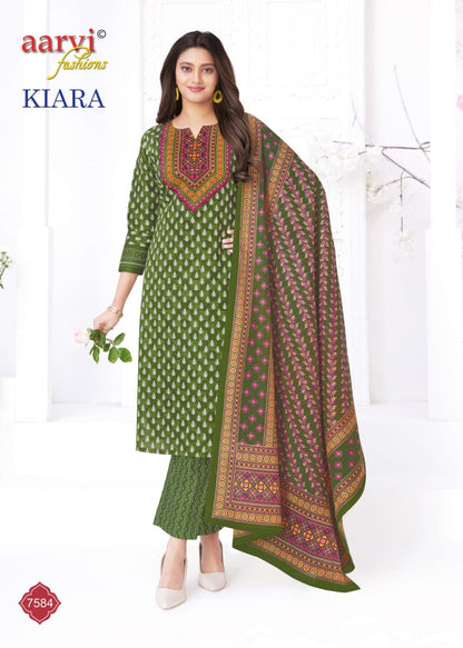 Kiara Vol 1 Aarvi Fashions Readymade Cotton Pant Suits Supplier India