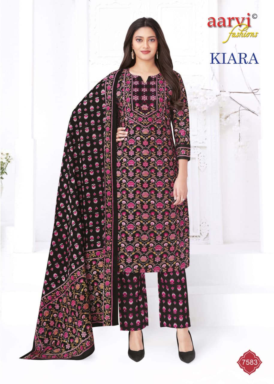 Kiara Vol 1 Aarvi Fashions Readymade Cotton Pant Suits Supplier India