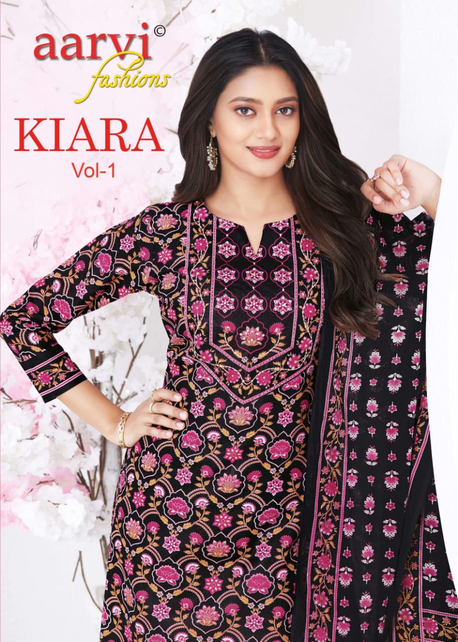 Kiara Vol 1 Aarvi Fashions Readymade Cotton Pant Suits Supplier India