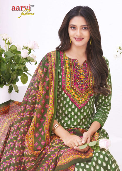 Kiara Vol 1 Aarvi Fashions Readymade Cotton Pant Suits Supplier India