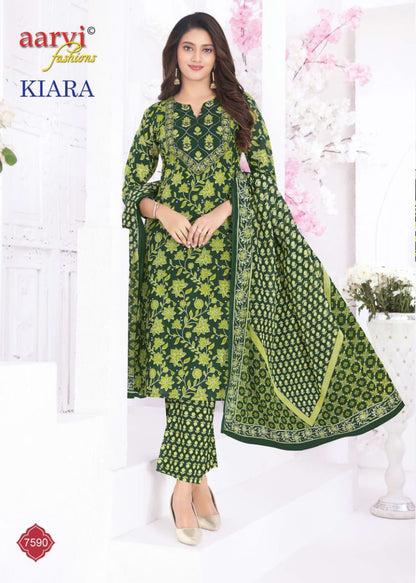 Kiara Vol 1 Aarvi Fashions Readymade Cotton Pant Suits Supplier India