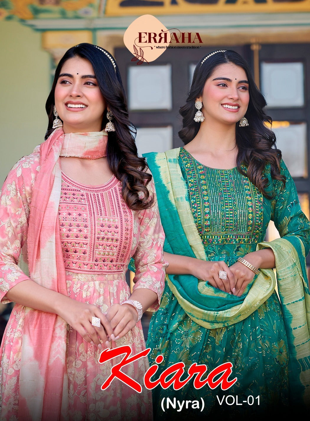 Kiara Vol 1 Erraha Heavy Rayon Readymade Pant Style Suits Manufacturer