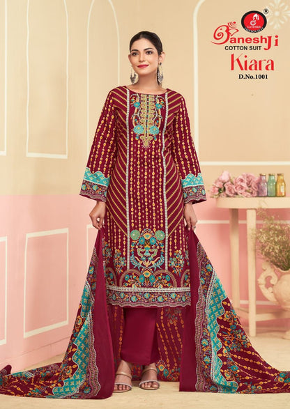 Kiara Vol 1 Ganeshji Soft Cotton Karachi Salwar Suits Wholesale Price
