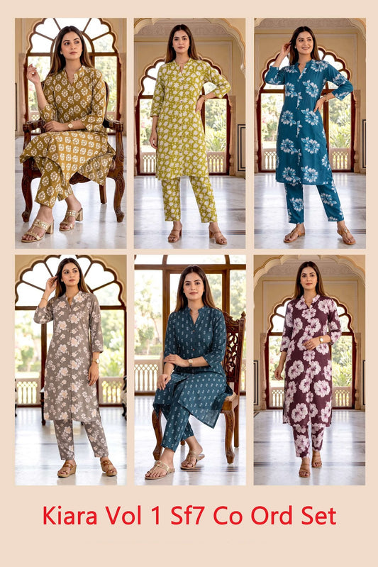 Kiara Vol 1 Sf7 Reyon Co Ord Set Wholesale Price