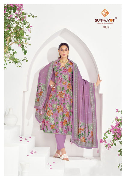 Kiara Vol 1 Suryajyoti Russian Silk Pant Style Suits Manufacturer India