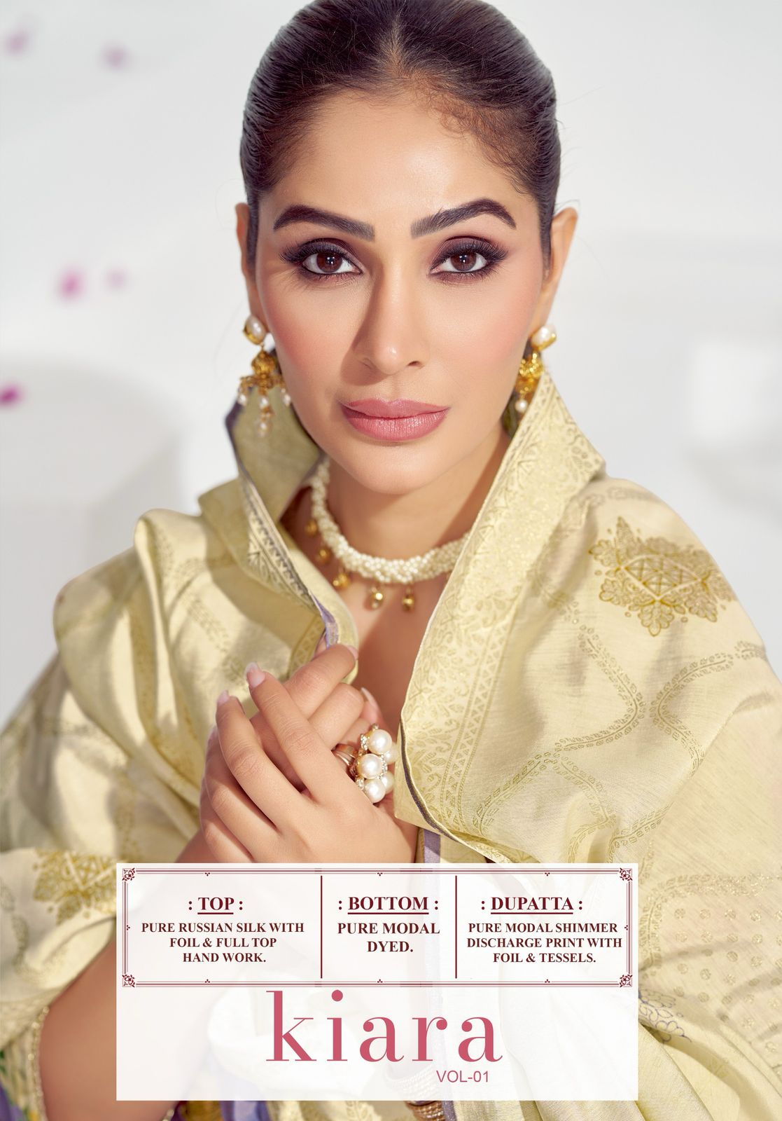 Kiara Vol 1 Suryajyoti Russian Silk Pant Style Suits Manufacturer India