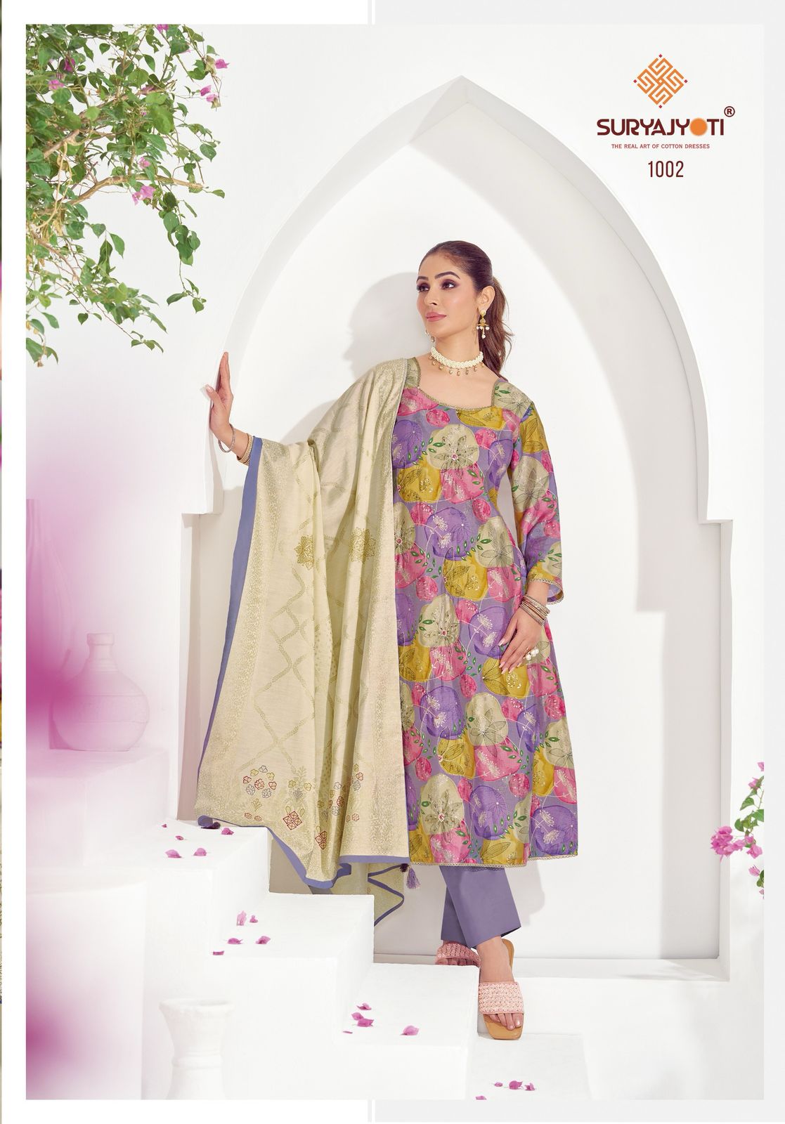 Kiara Vol 1 Suryajyoti Russian Silk Pant Style Suits Manufacturer India