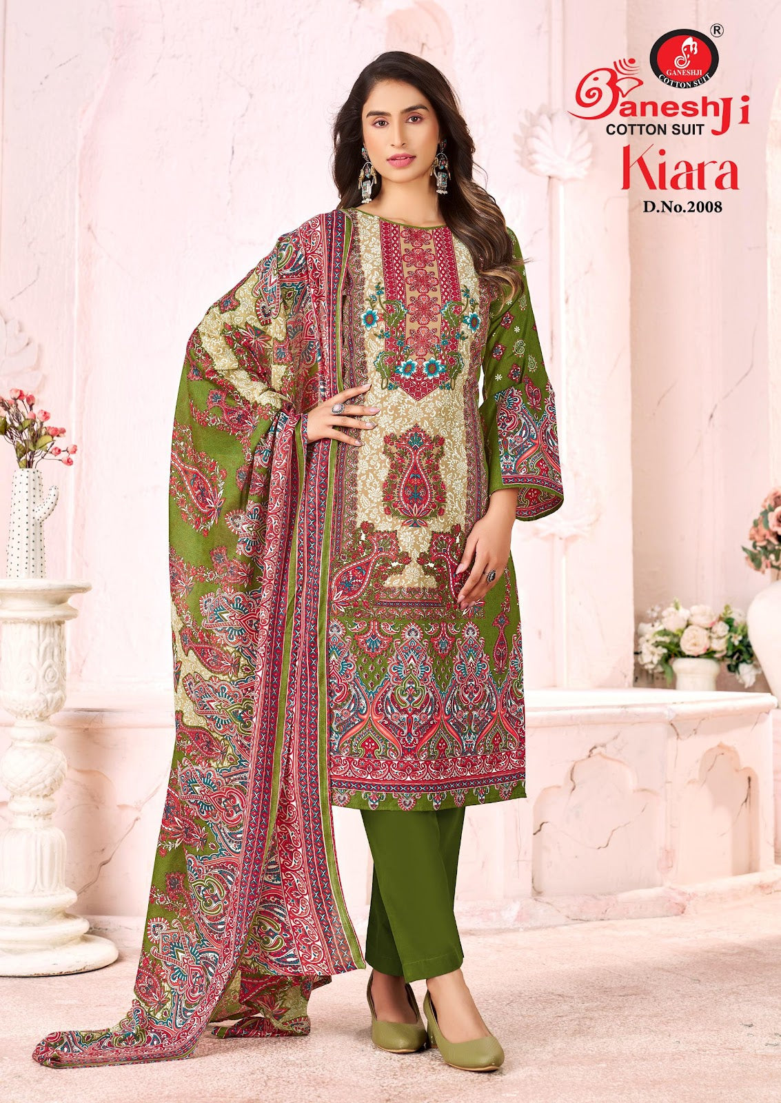 Kiara Vol 2 Ganeshji Mix Cotton Karachi Salwar Suits Exporter Ahmedabad