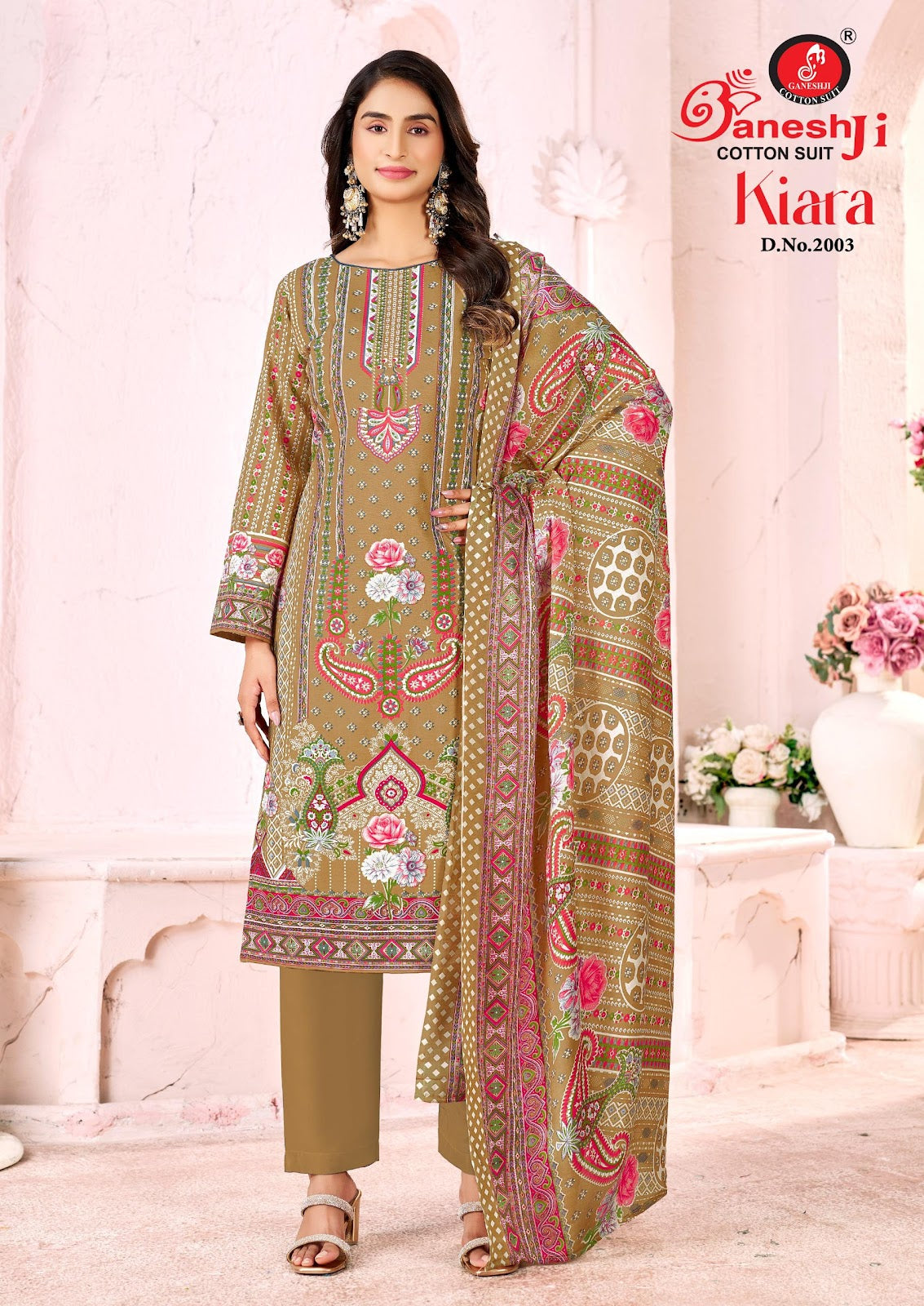 Kiara Vol 2 Ganeshji Mix Cotton Karachi Salwar Suits Exporter Ahmedabad