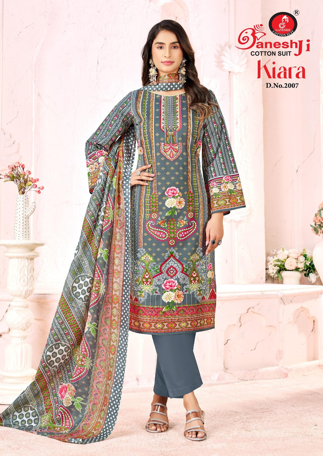 Kiara Vol 2 Ganeshji Mix Cotton Karachi Salwar Suits Exporter Ahmedabad