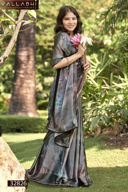 Kiasha 2 Vallabhi Prints Brasso Sarees Supplier Ahmedabad