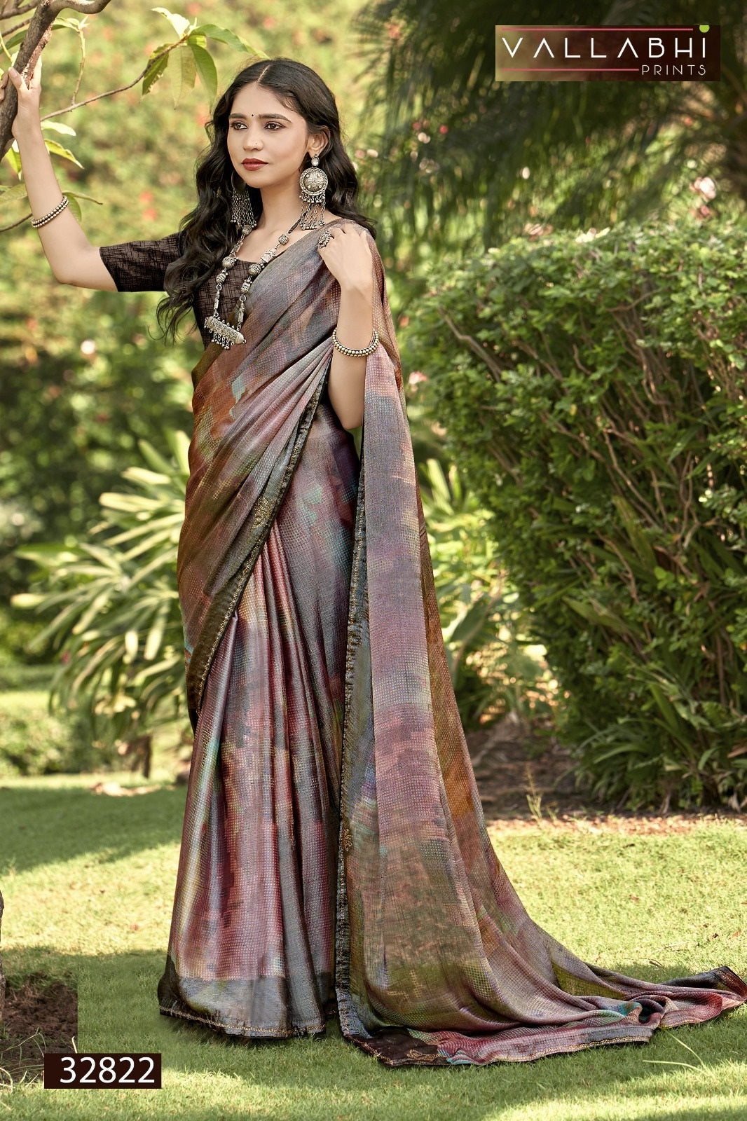 Kiasha 2 Vallabhi Prints Brasso Sarees Supplier Ahmedabad