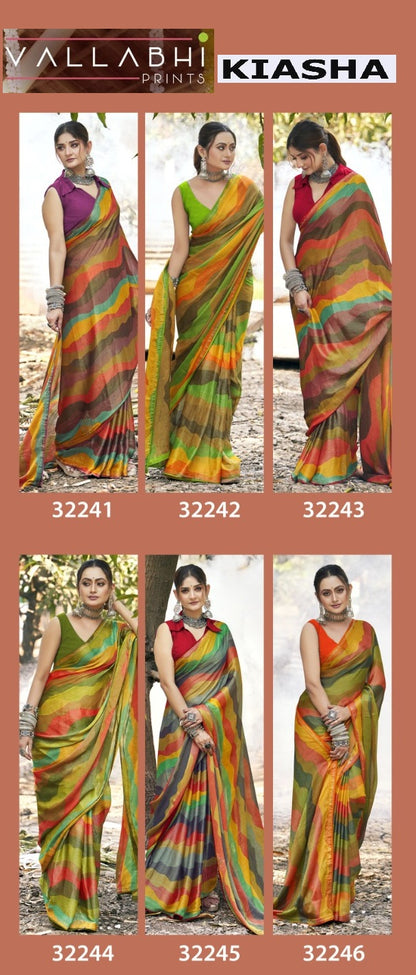 Kiasha Vallabhi Prints Brasso Sarees Manufacturer Gujarat