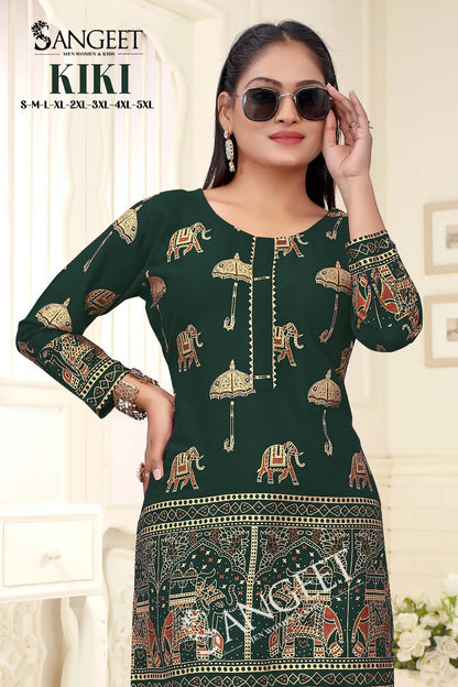 Kiki Sangeet Rayon Short Kurtis Wholesaler Gujarat
