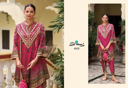 Kiko With Dhoti Your Choice Chinnon Readymade Suits Supplier Gujarat