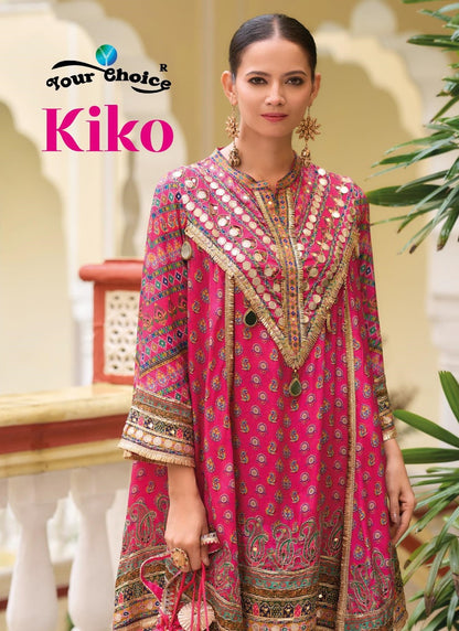 Kiko With Dhoti Your Choice Chinnon Readymade Suits Supplier Gujarat