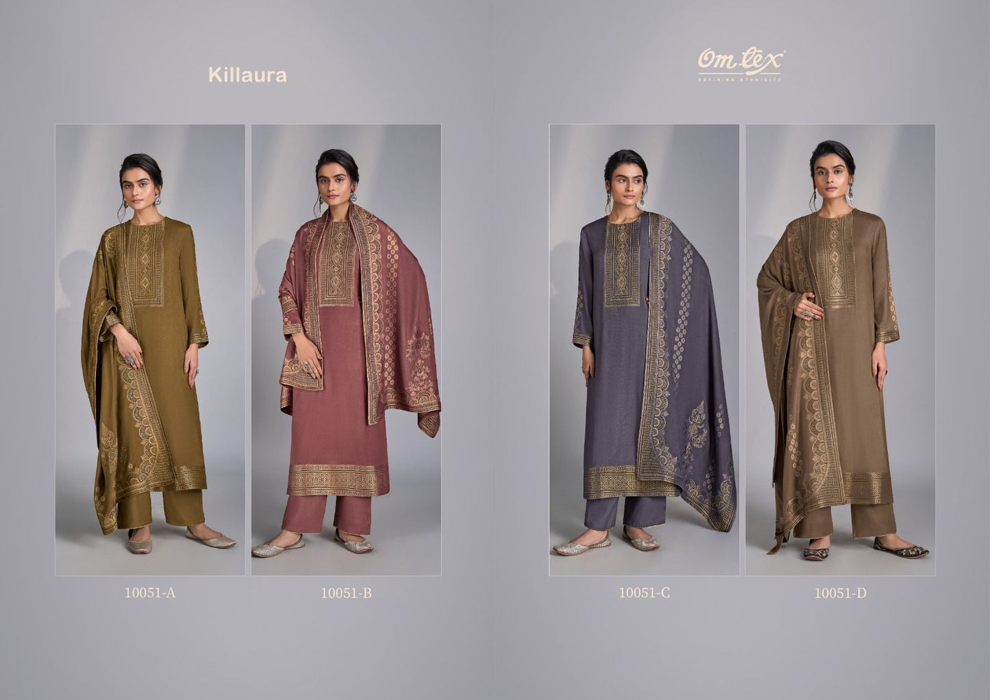 Killaura Omtex Pashmina Suits Wholesaler India
