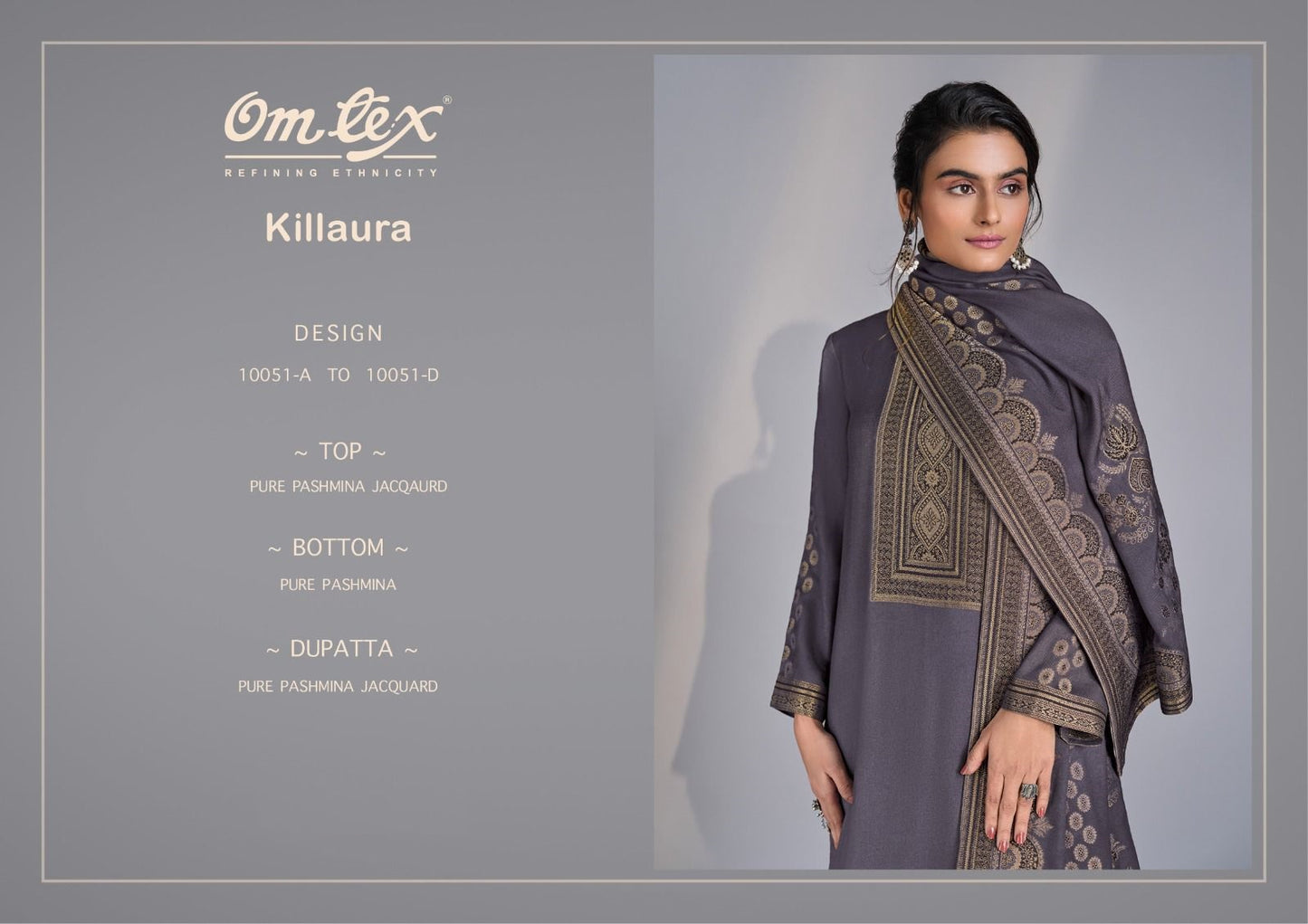 Killaura Omtex Pashmina Suits Wholesaler India