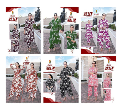 Killer Vol 3 Master Rayon Co Ord Set Exporter Ahmedabad