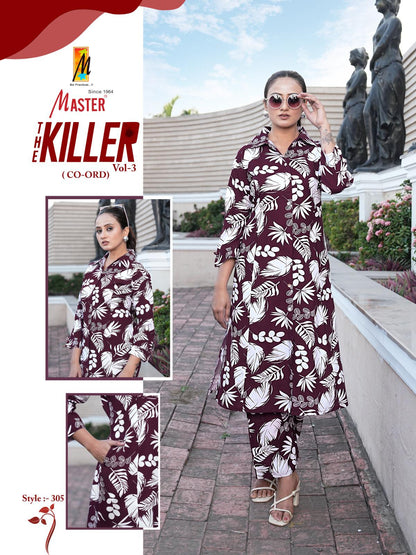 Killer Vol 3 Master Rayon Co Ord Set Exporter Ahmedabad
