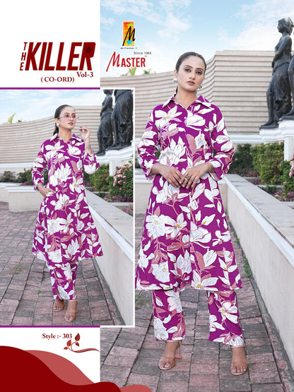 Killer Vol 3 Master Rayon Co Ord Set Exporter Ahmedabad